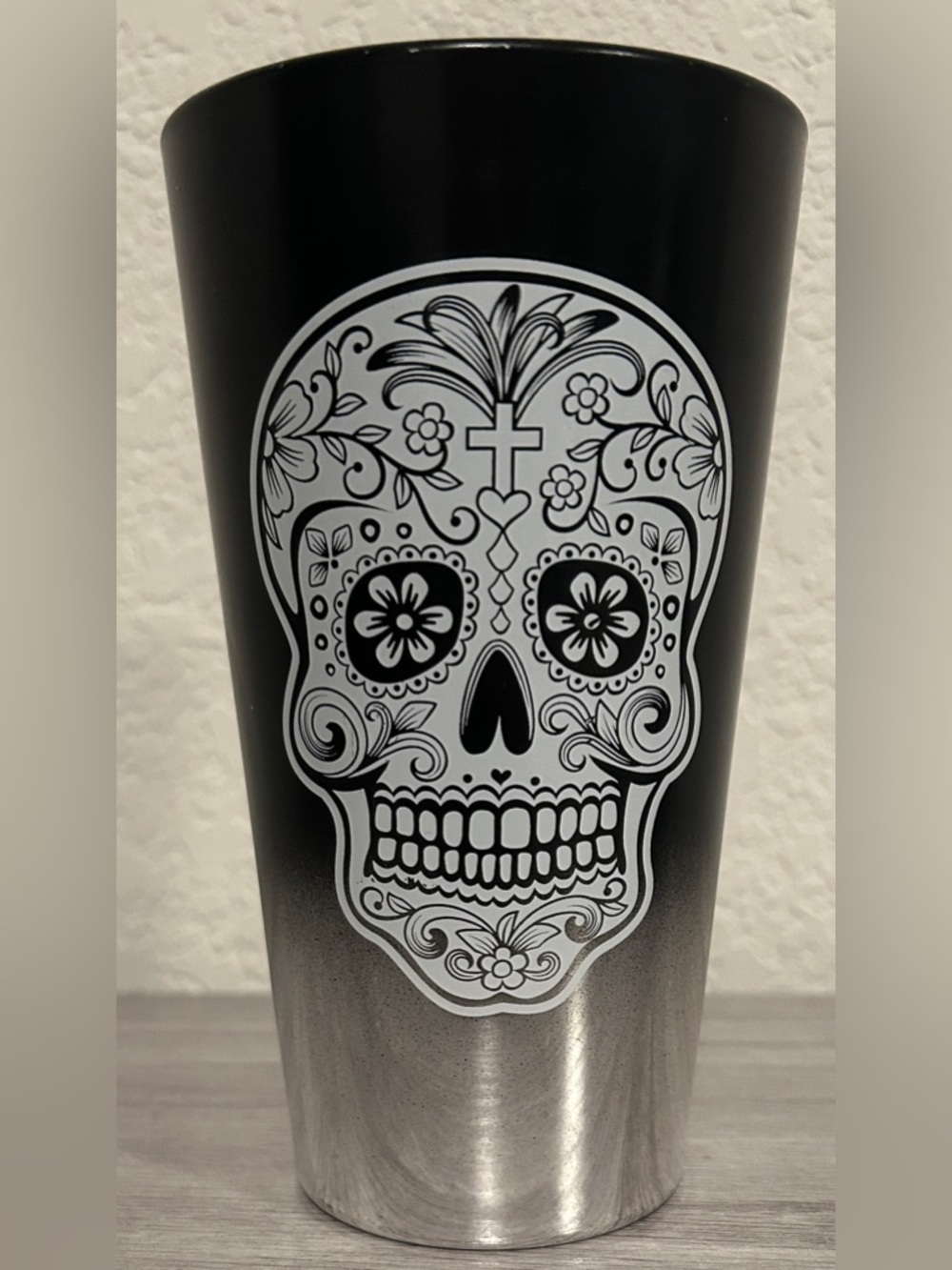 Sugar Skull Ombre Tumbler